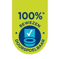 100% Bewezen doorspoelbaar